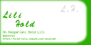 lili hold business card